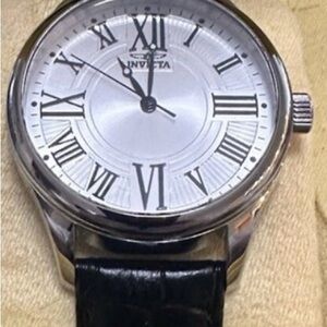 Invicta Classic Silver and Black Timepiece